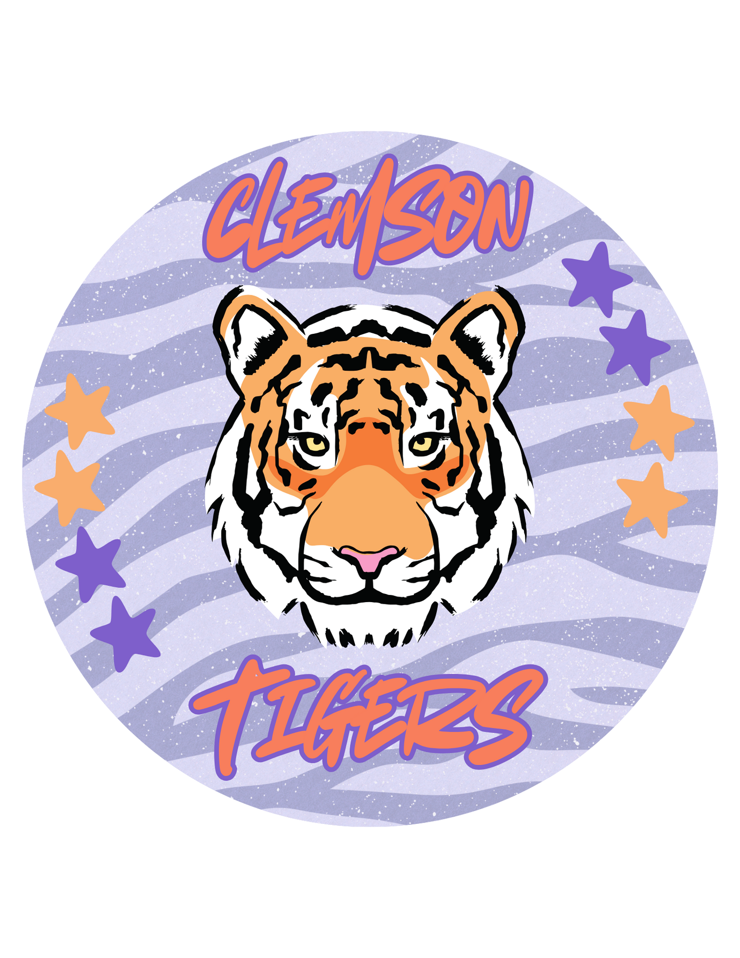 Tiger Game Day Clemson Football 3.5 Button Pin