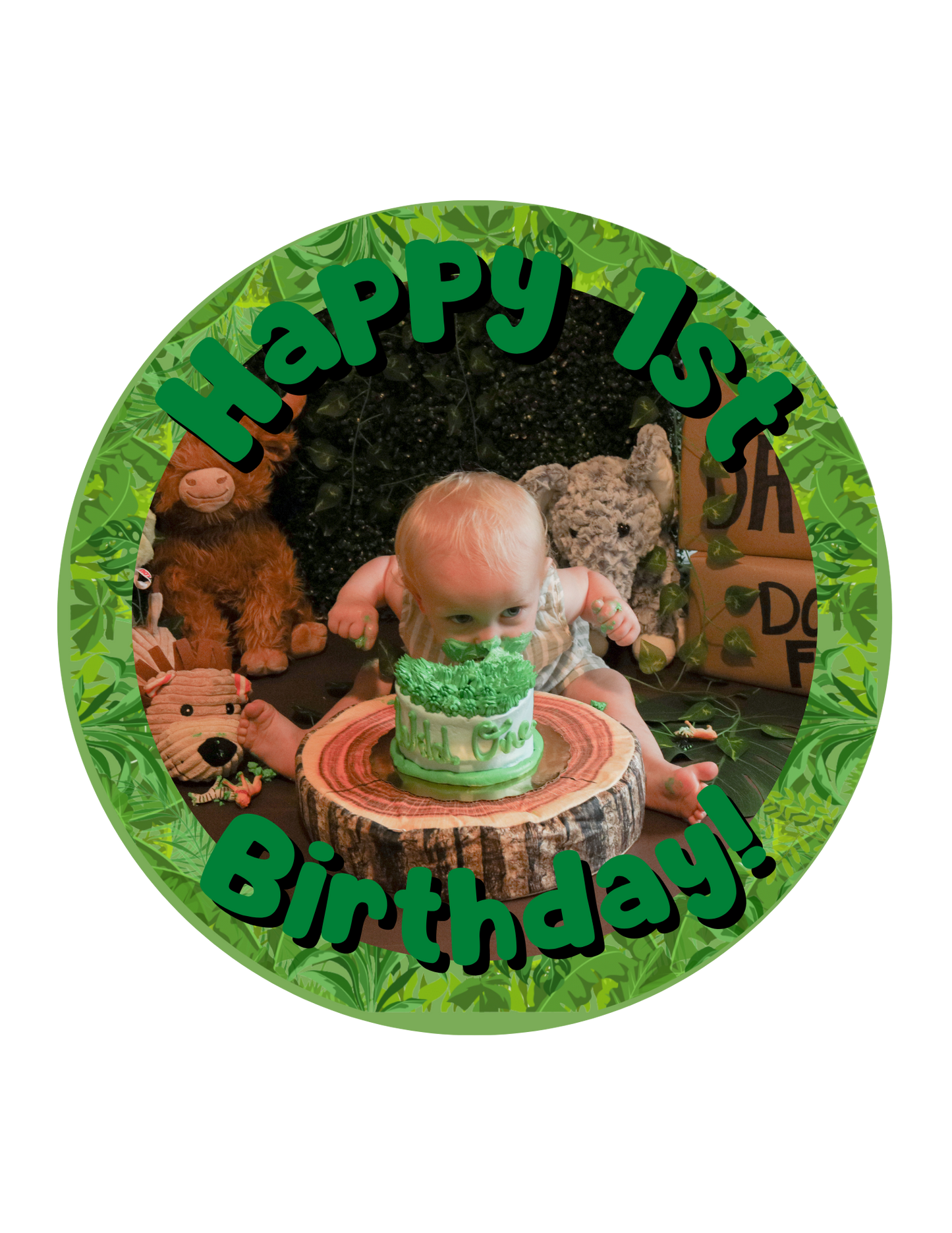 Jungle Birthday Button