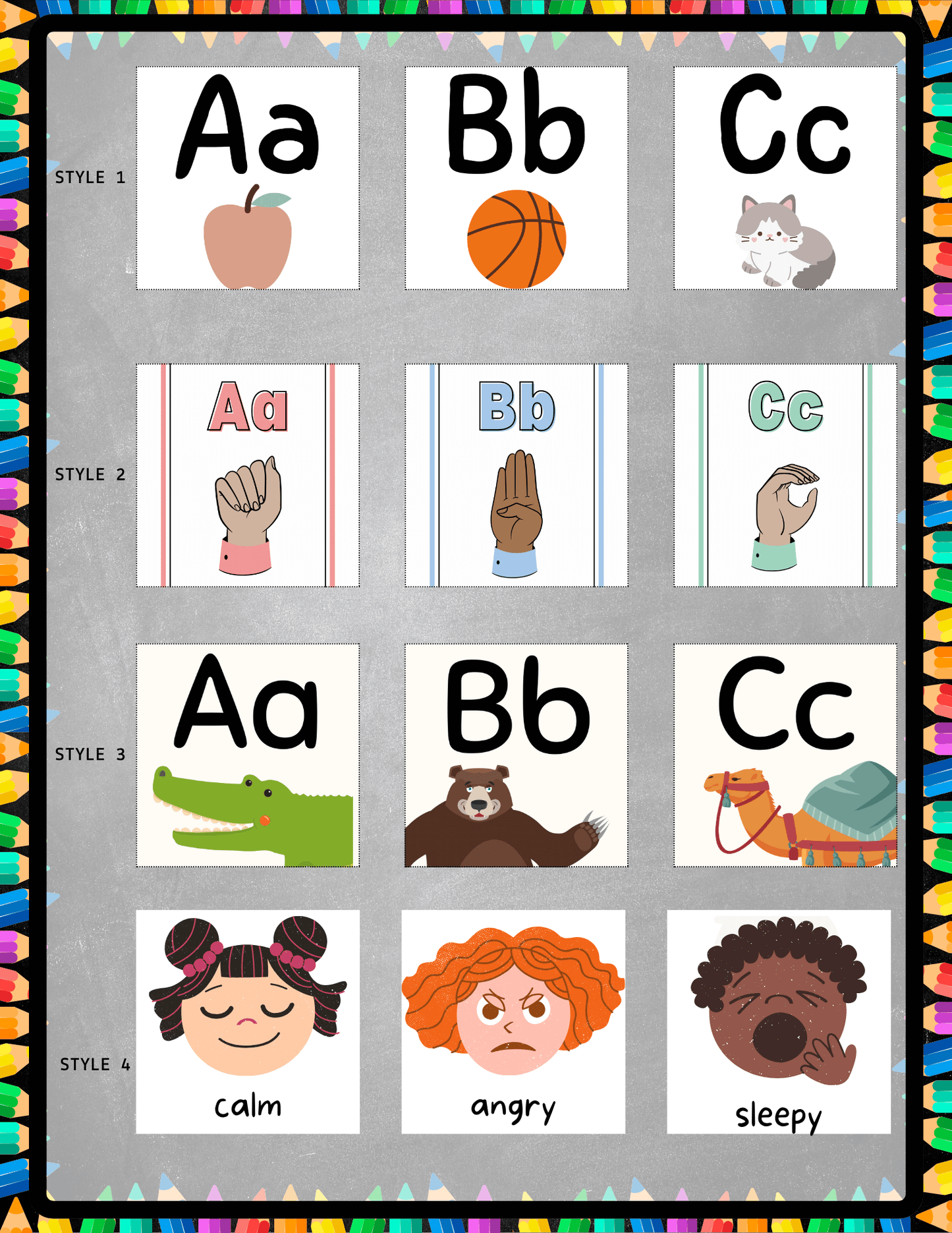 Premade Alphabet Letters A–Z