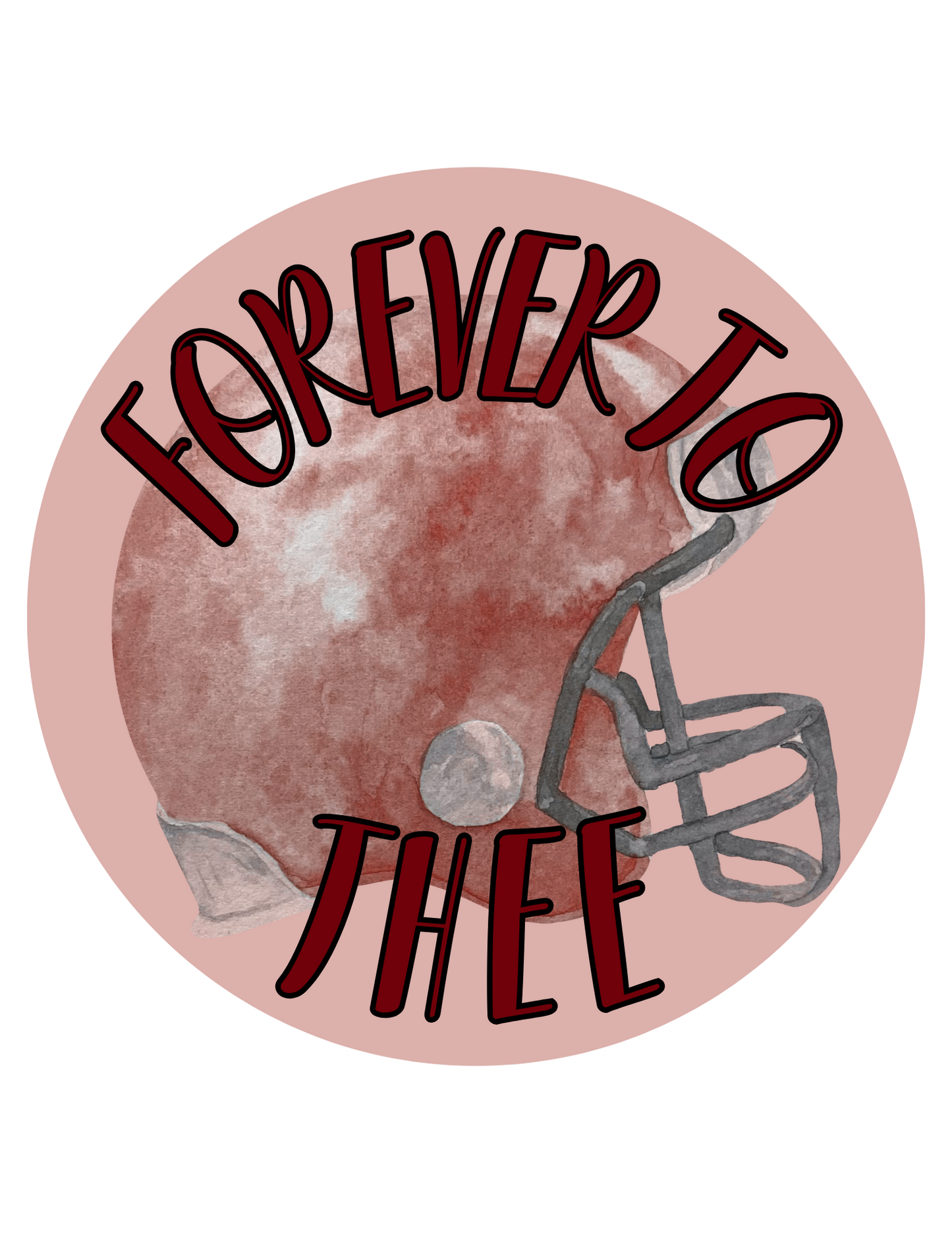Forever to Thee Game Day Carolina Football 3.5 Button Pin