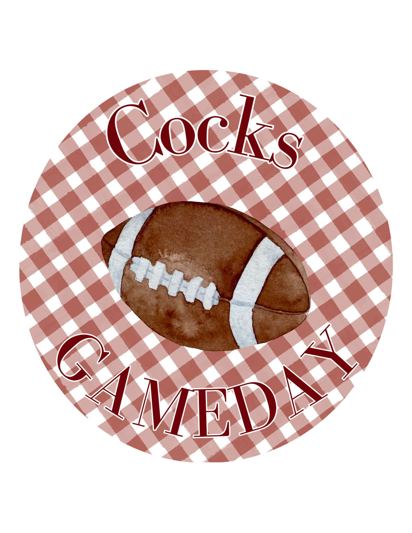 Cocks Game Day Carolina Football 3.5 Button Pin