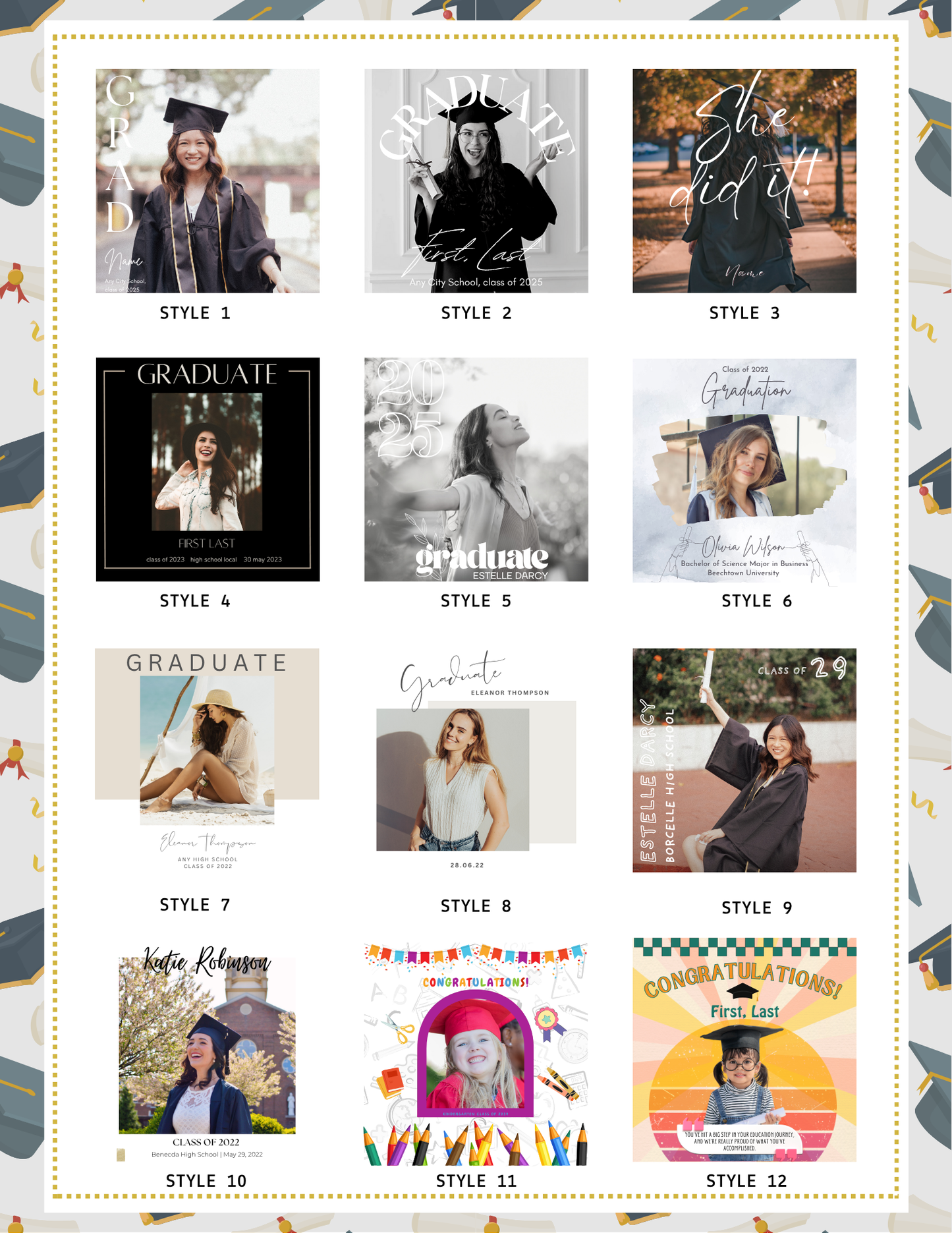 Custom 2x2 Graduation Photo Magnet
