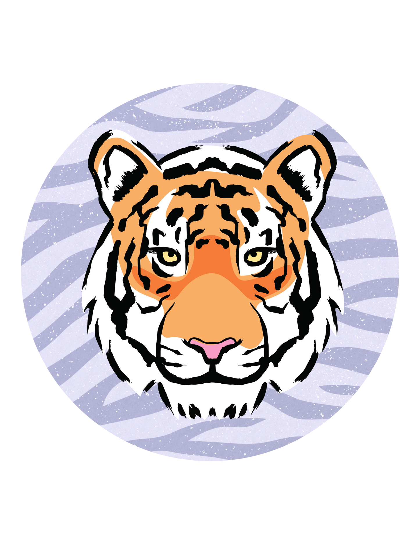 Tiger Face Clemson Football 3.5 Button Pin