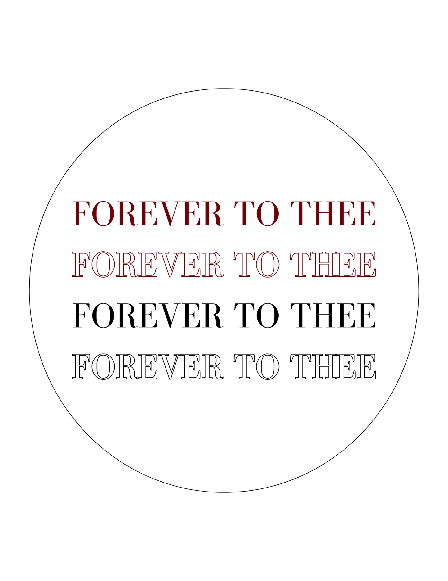 FOREVER TO THEE Game Day Carolina Football 3.5 Button Pin