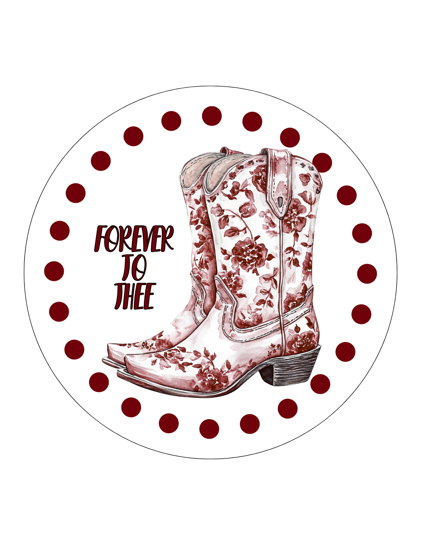 Forever to Thee Game Day Carolina Football 3.5 Button Pin