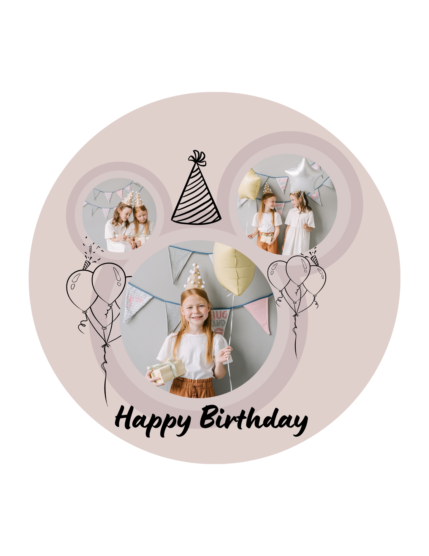 Bubbly Birthday Button