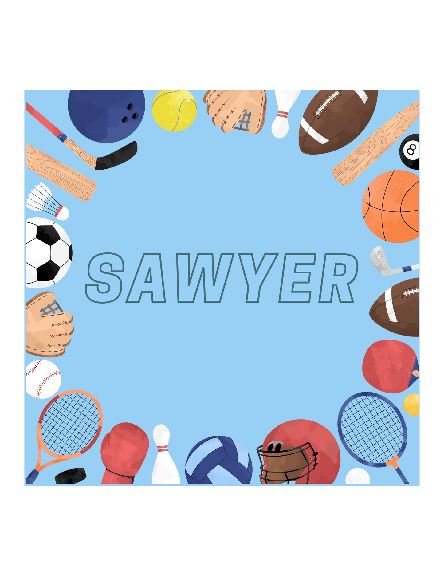 Sports theme “Look What [Name] Made”