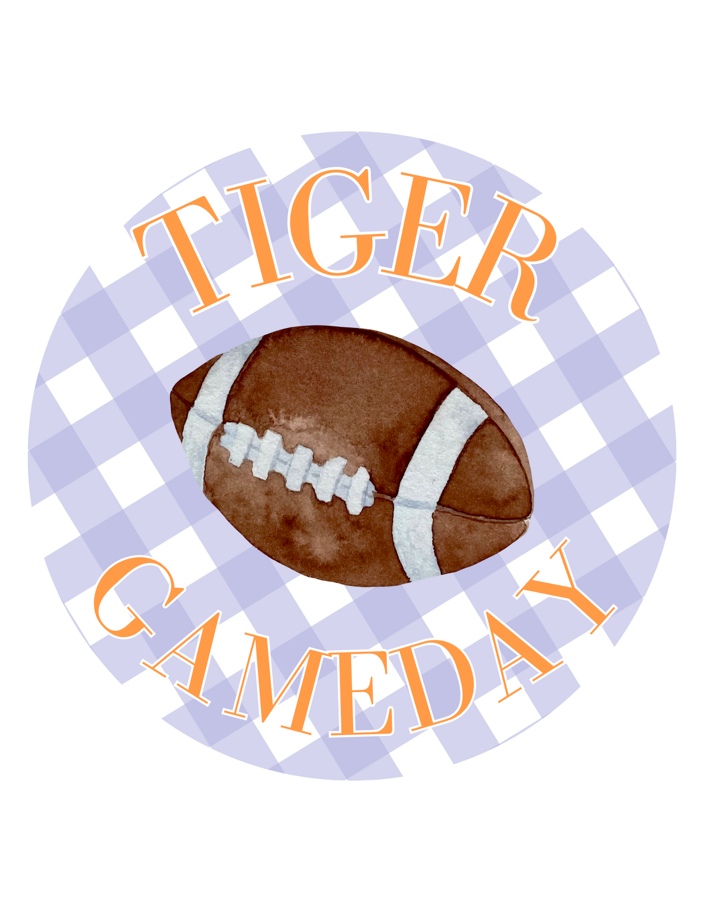 Tiger Game Day Clemson Football 3.5 Button Pin