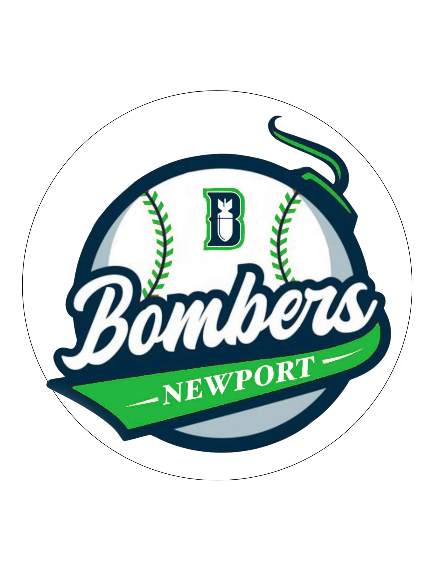 Newport Bombers 3.5 Round Button Pin